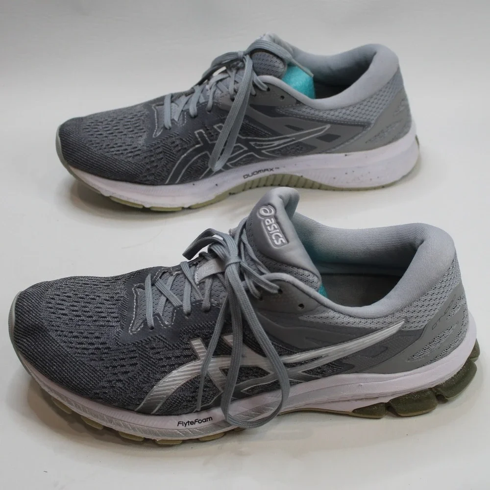 ASICS‎ GT-1000 Mens Running Shoes Grey Sz 11 FlyteFoam Duomax Sneakers